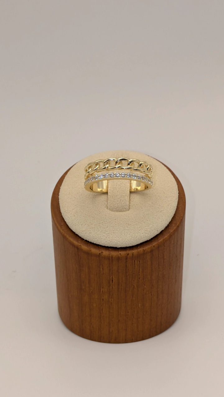 Jolene Cz Chain Ring Sahira Jewelry Design