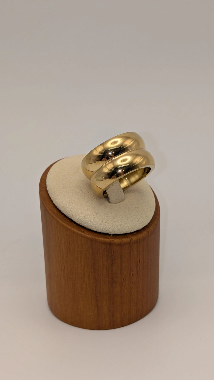 Delicate Band Ring - 18K Gold Plated Stainless Steel Intensity