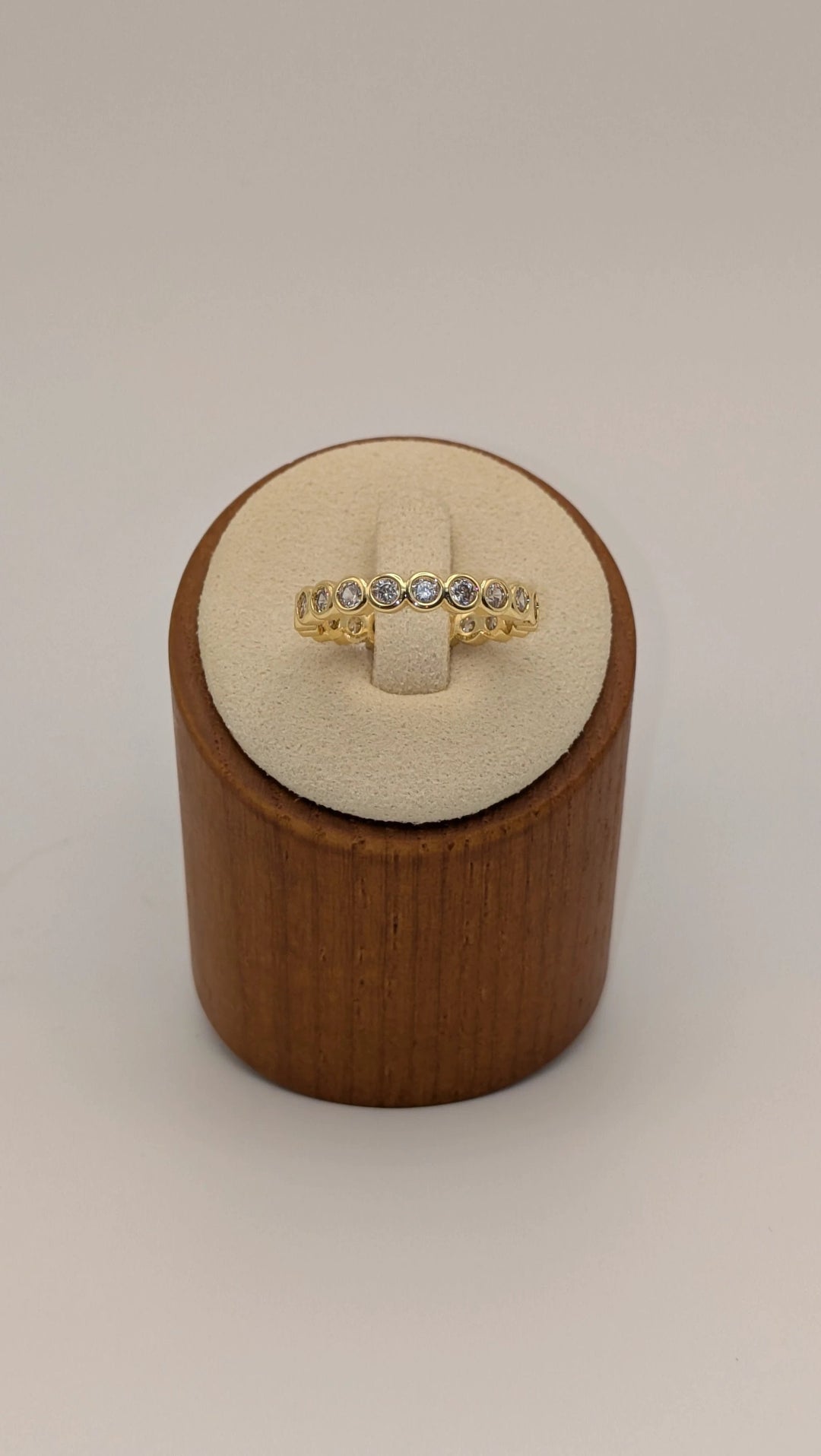Celeste Eternity Ring - Cubic Zirconia Gold Band Sahira Jewelry Design