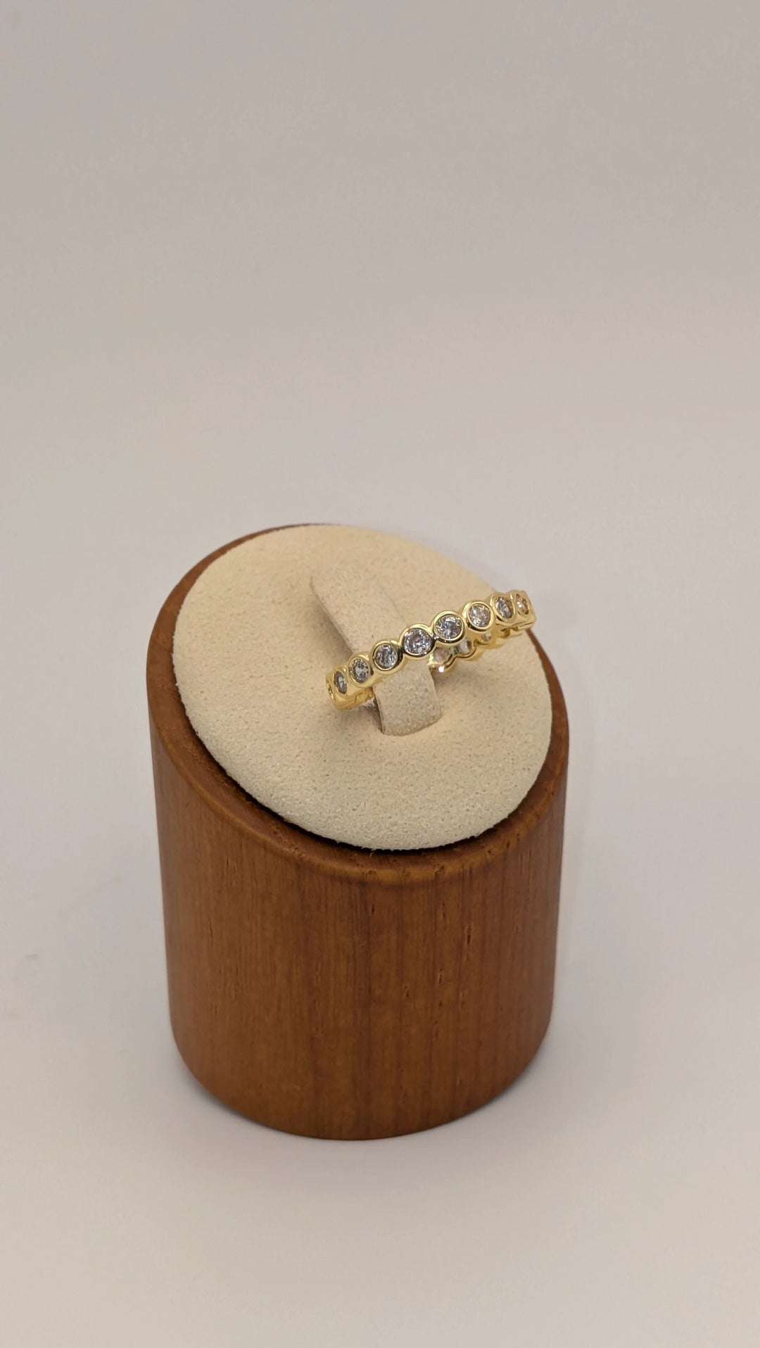 Celeste Eternity Ring - Cubic Zirconia Gold Band Sahira Jewelry Design