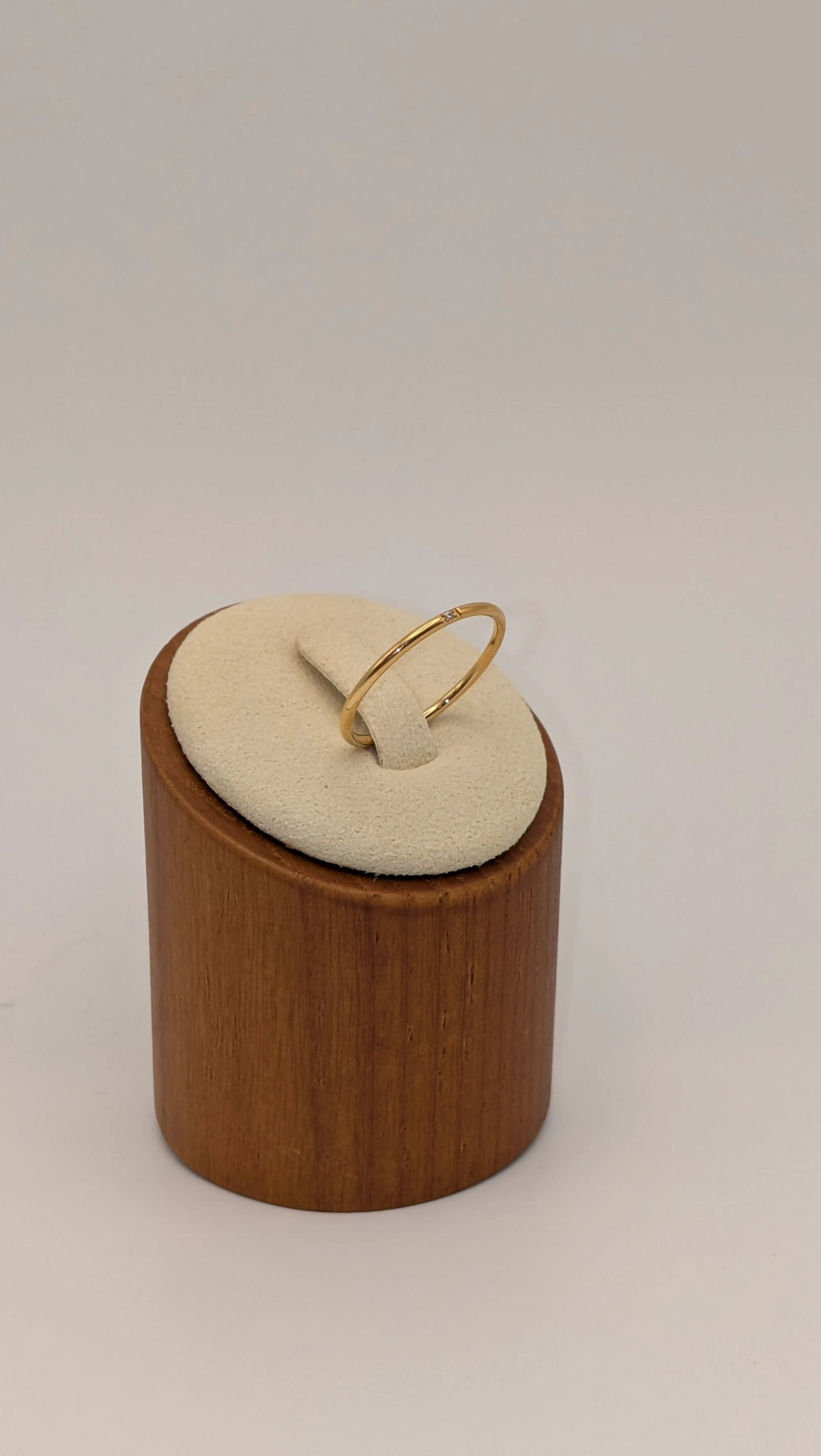 Dainty Gold Ring - Waterproof Thin Gold Band - Diamond Ring Blueyejewelry