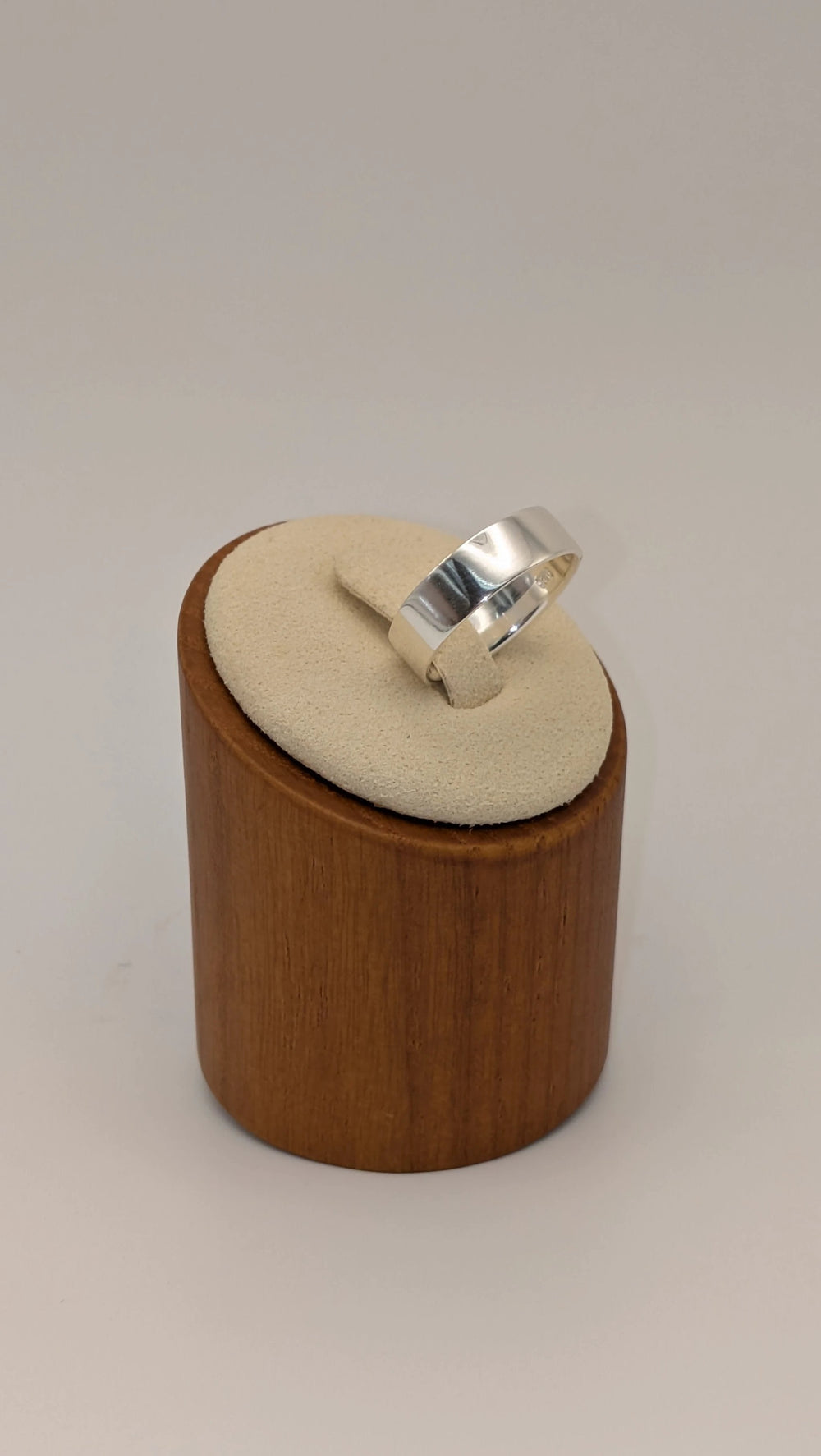 Thick Flat Stacking Ring - .925 Sterling Silver Bold Band Something Silver