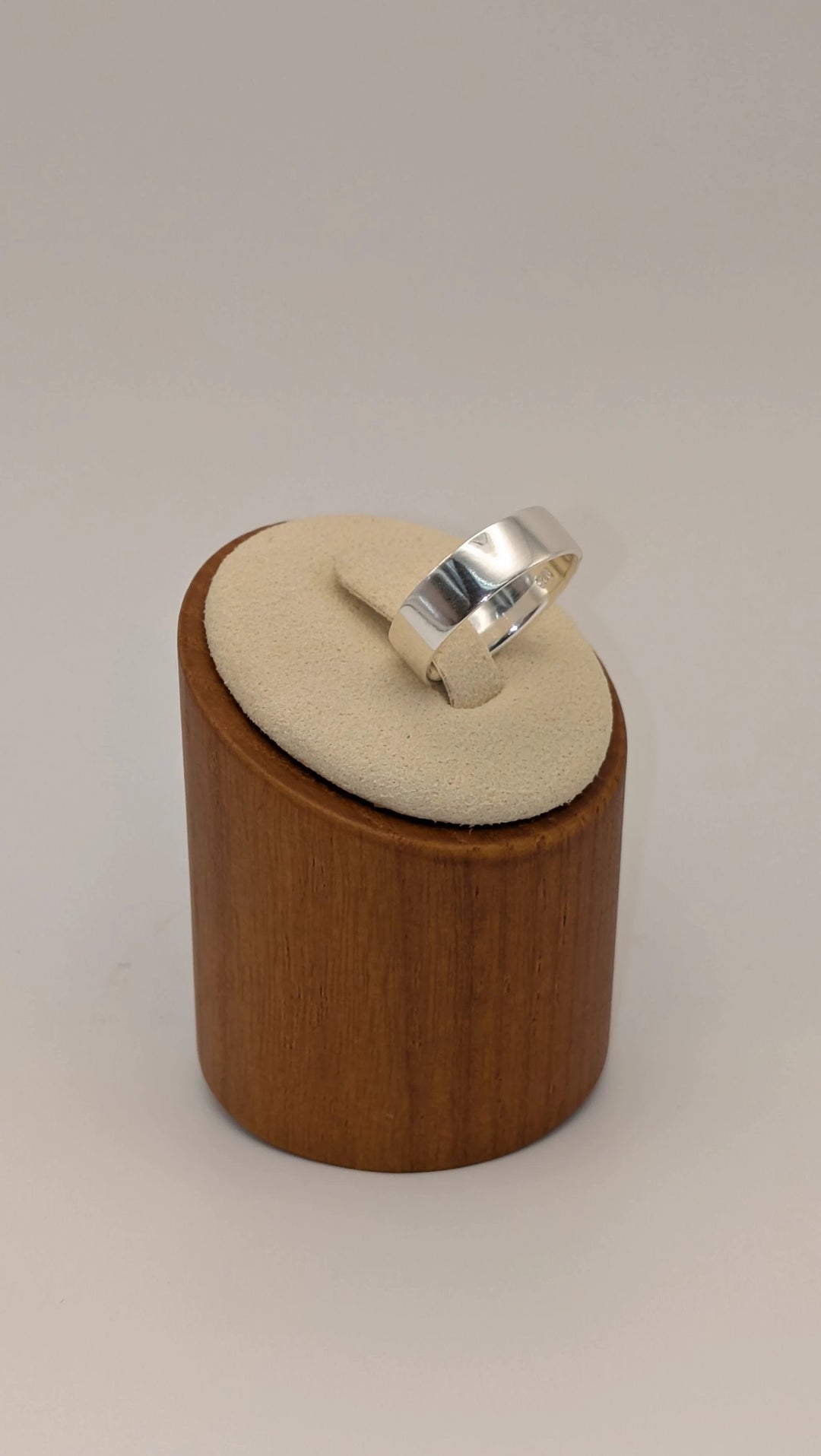 Thick Flat Stacking Ring - .925 Sterling Silver Bold Band Something Silver