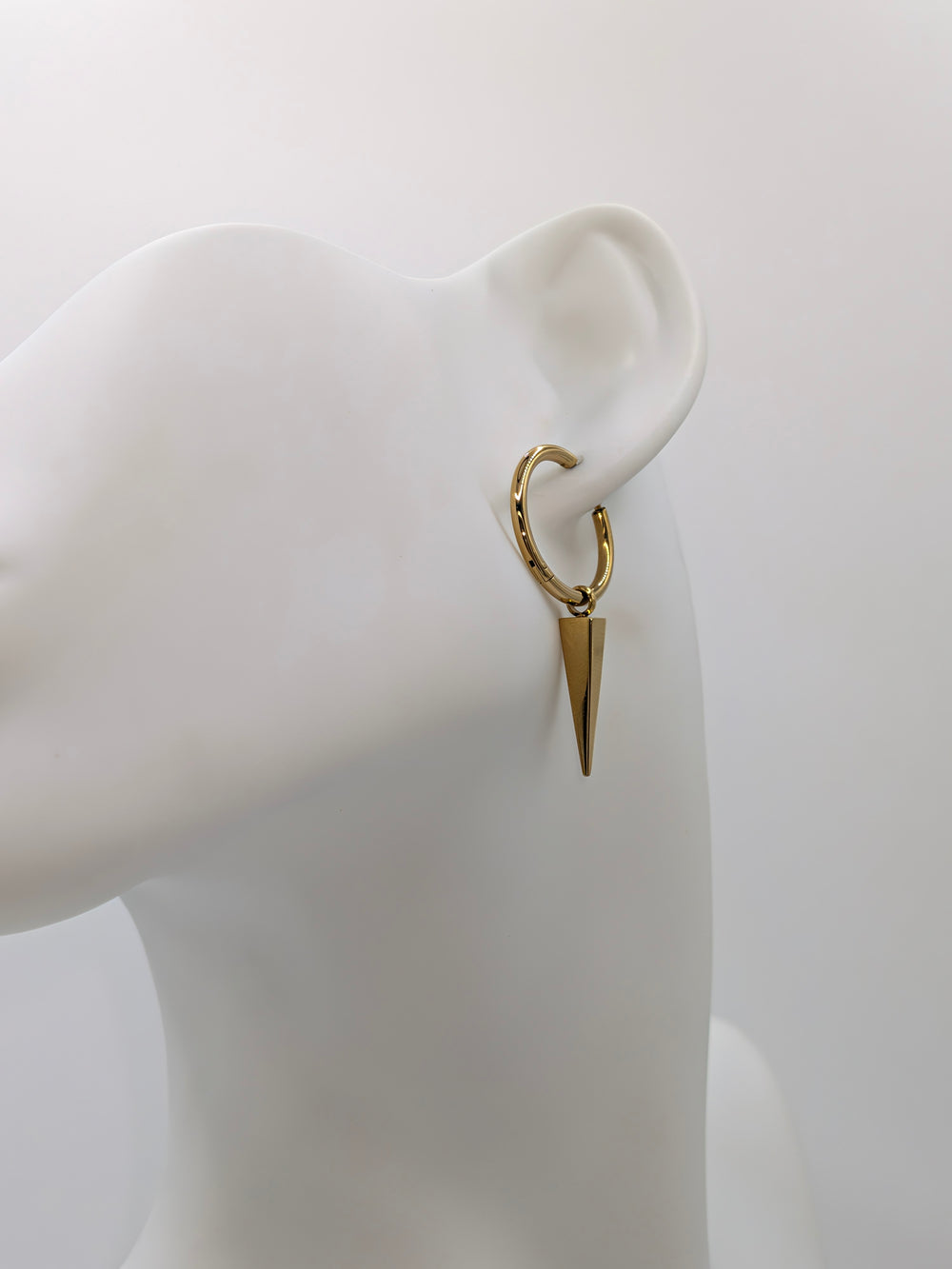 Aria Gold Spike Hoop Earrings Sahira Jewelry Design