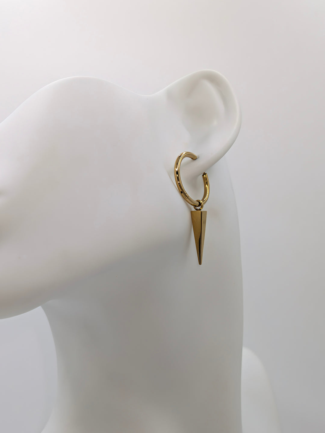 Aria Gold Spike Hoop Earrings Sahira Jewelry Design