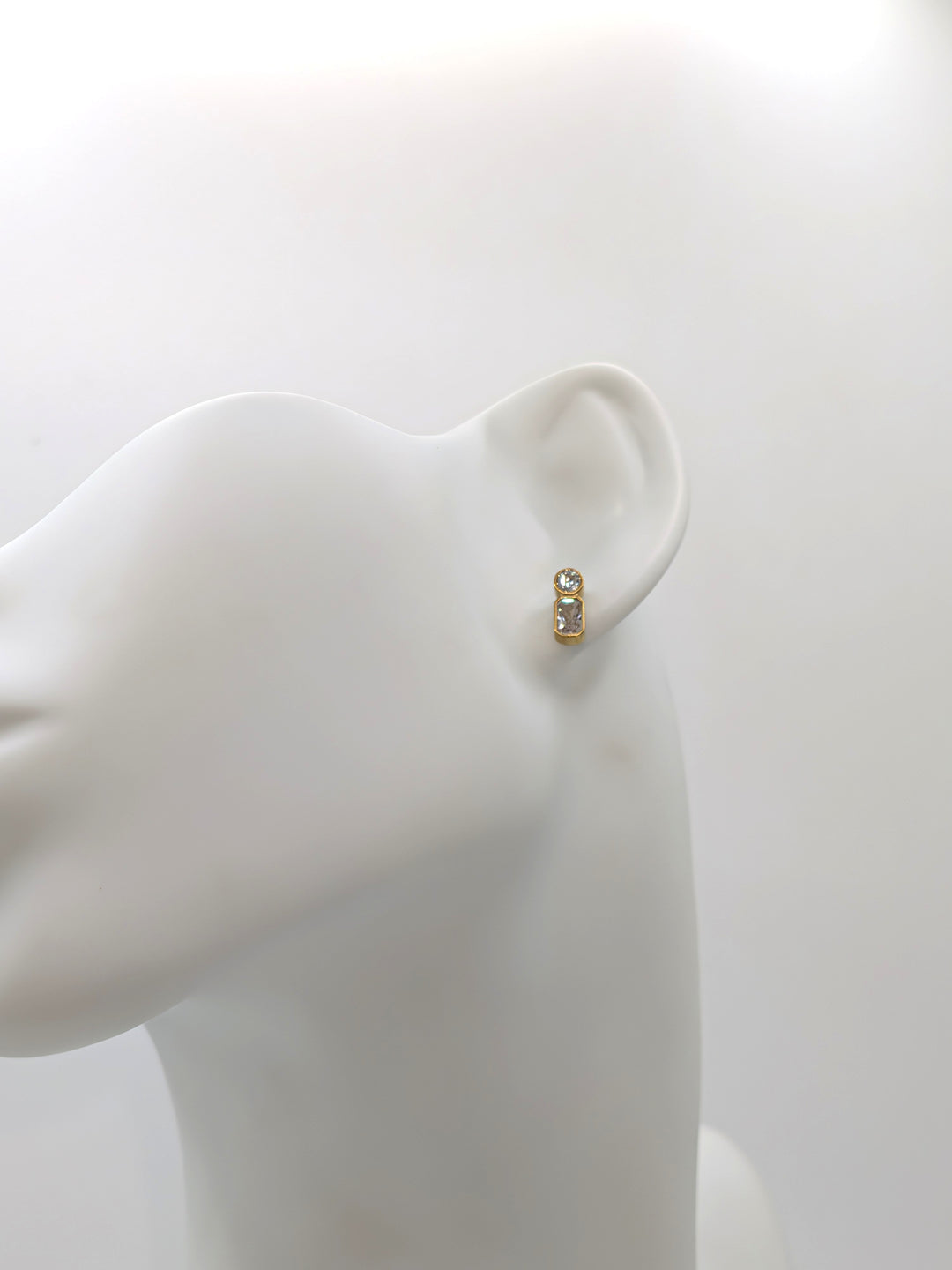 Zaid 18K Gold Non-Tarnish Mini CZ Stud Flânerie by MAIQ