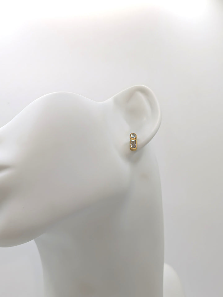 Zaid 18K Gold Non-Tarnish Mini CZ Stud Flânerie by MAIQ