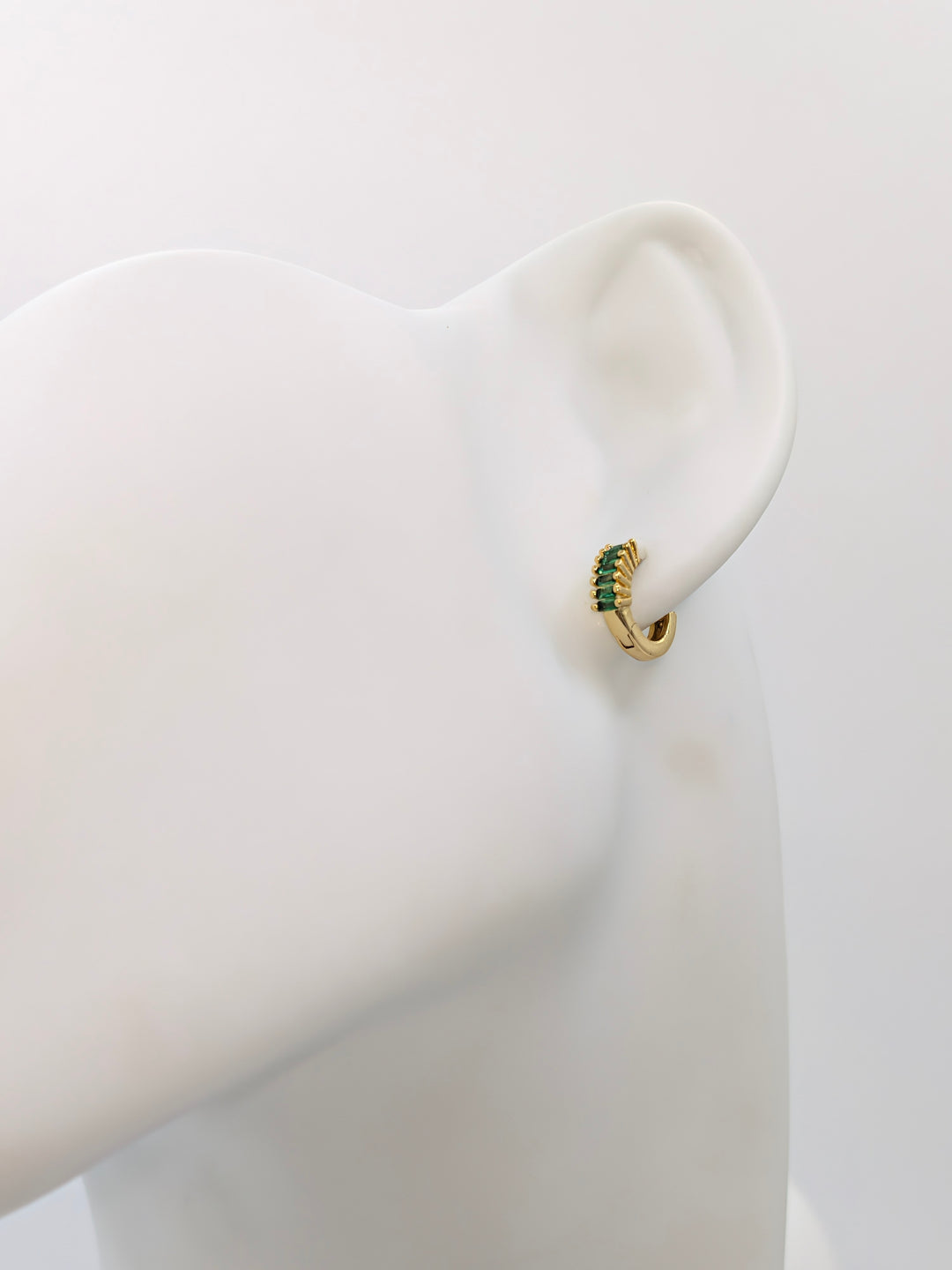 Viola Emerald CZ Huggies Sahira Jewelry Design