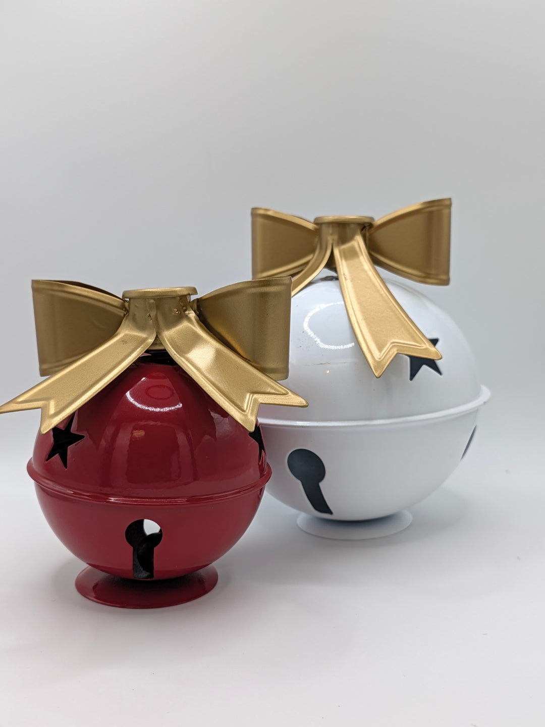 Red and White Bell Taper Holder Wholesale Home Decor