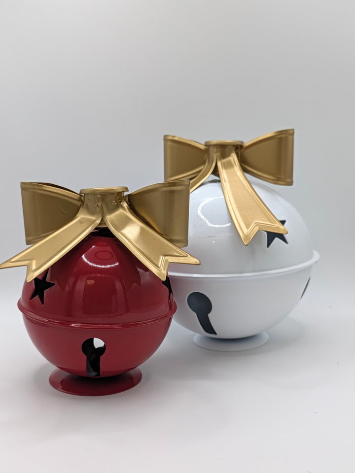 Red and White Bell Taper Holder Wholesale Home Decor