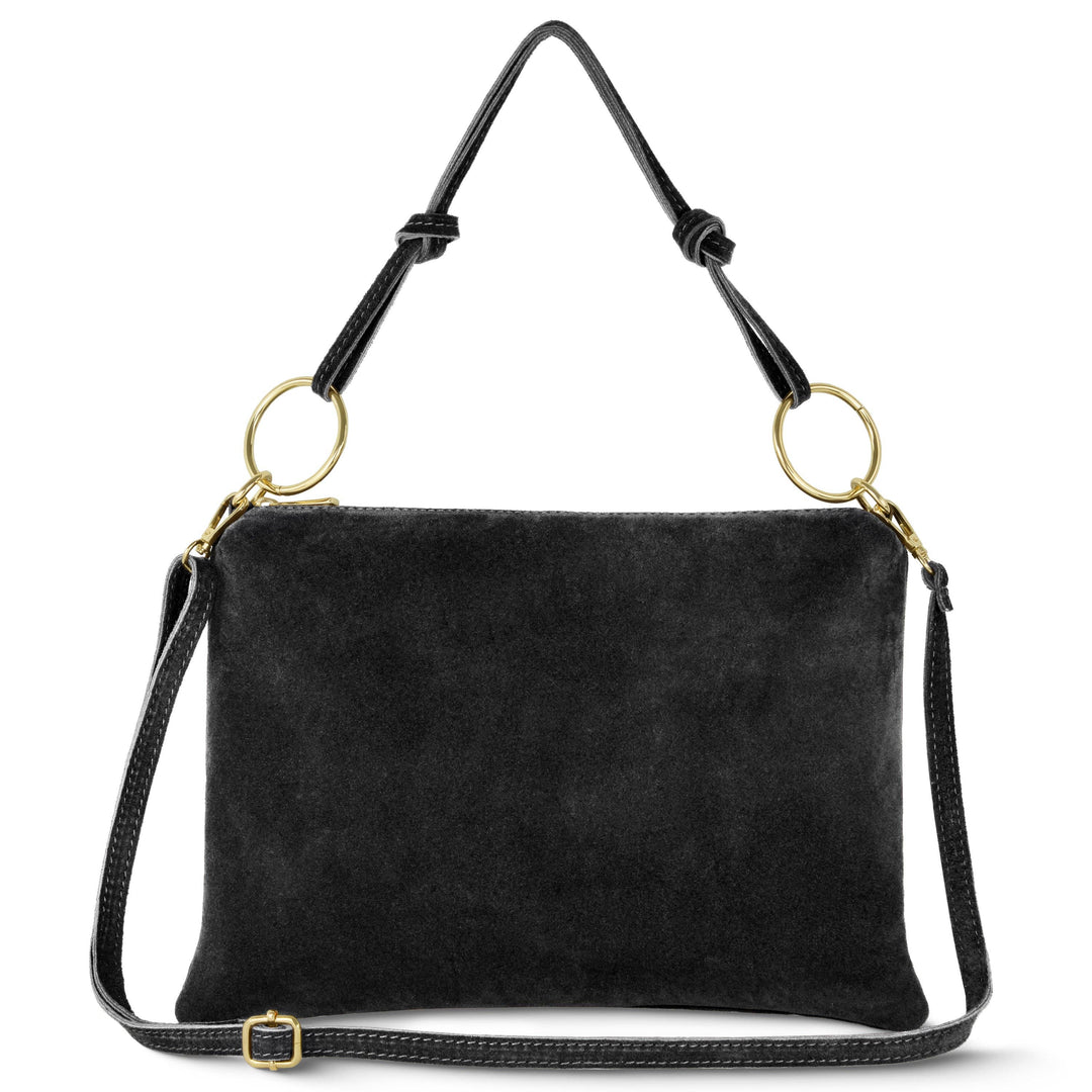 Italian Genuine Suede Shoulder Bag | Modena