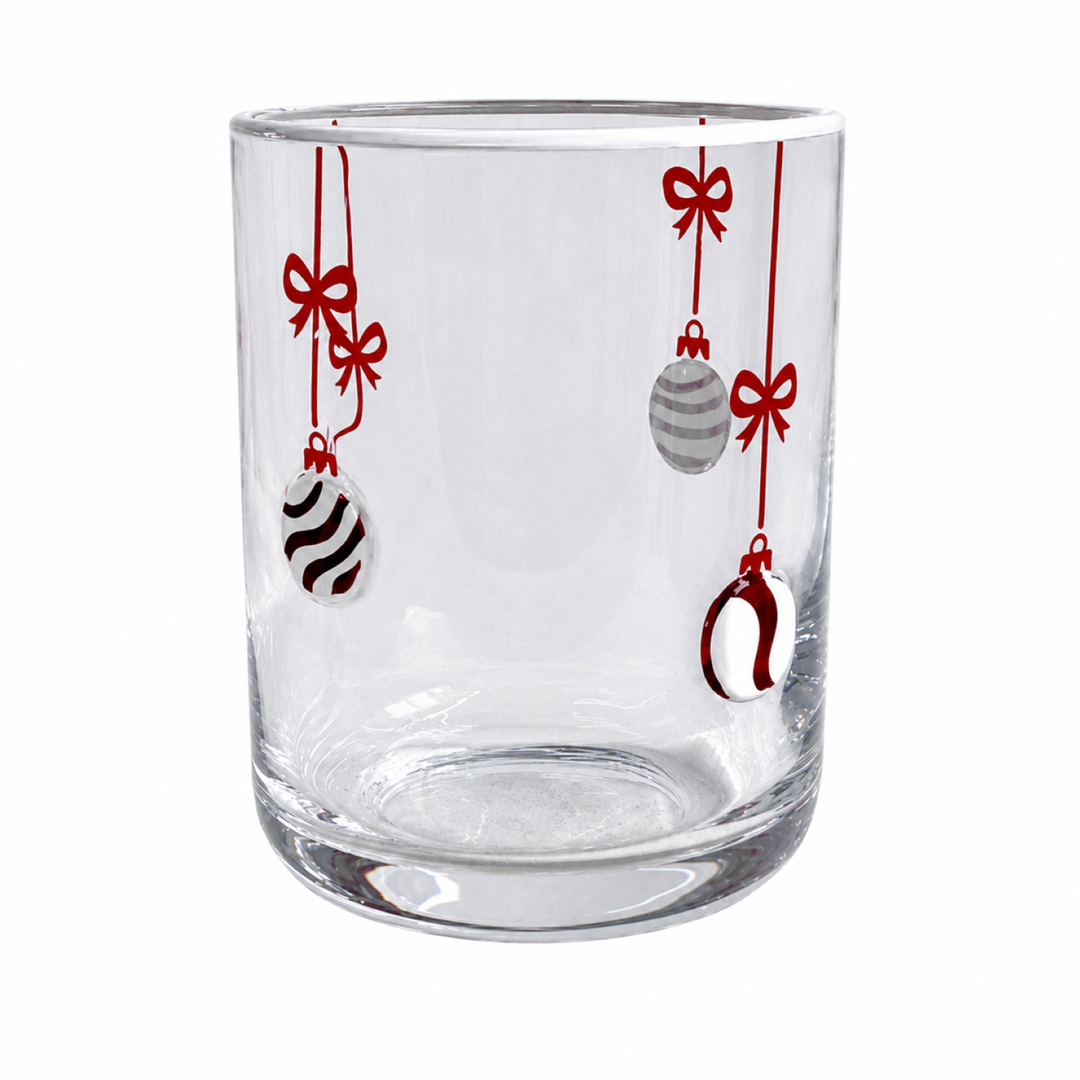 Holiday Ornament Cocktail Glass
