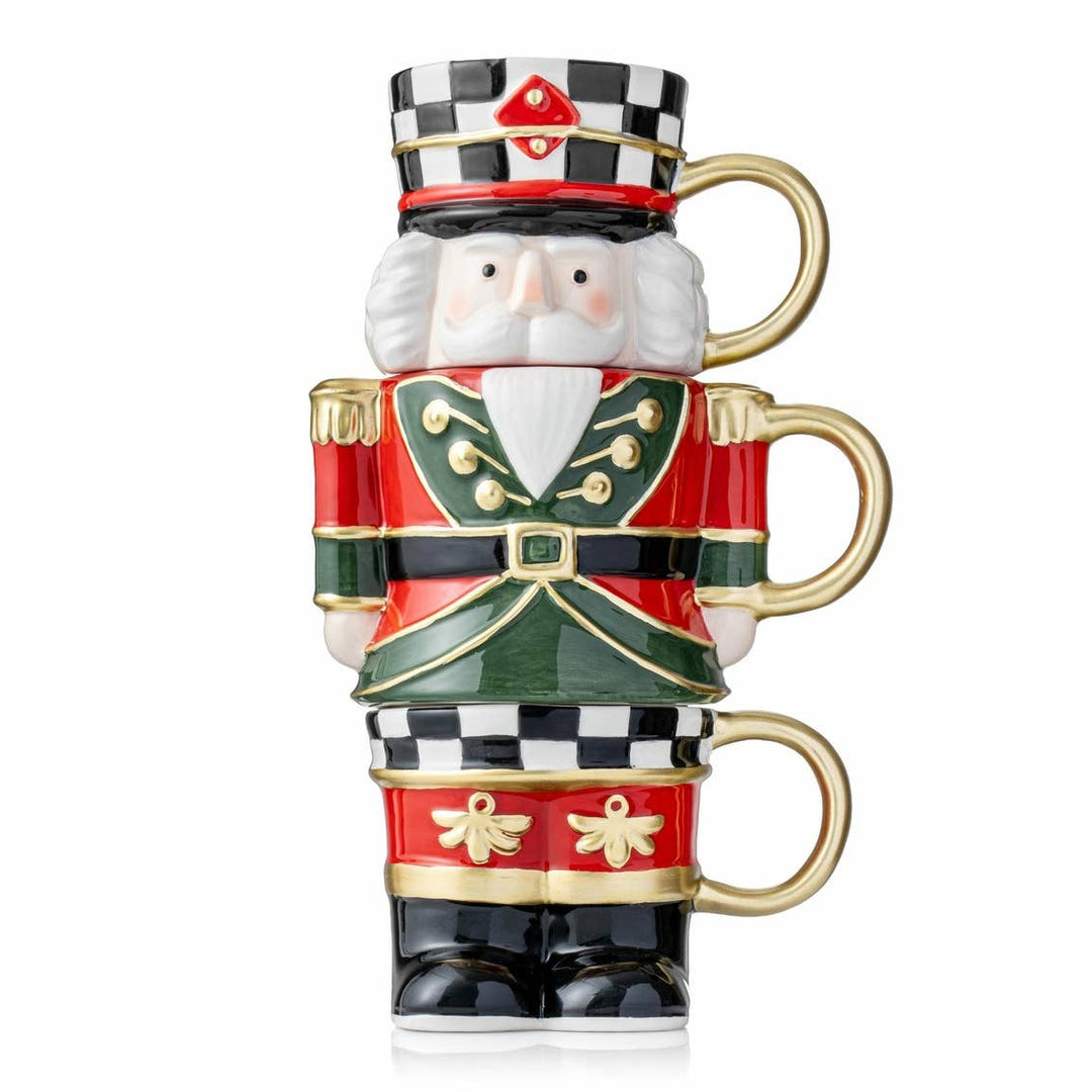 Nutcracker Stacking Mugs, Set of 3