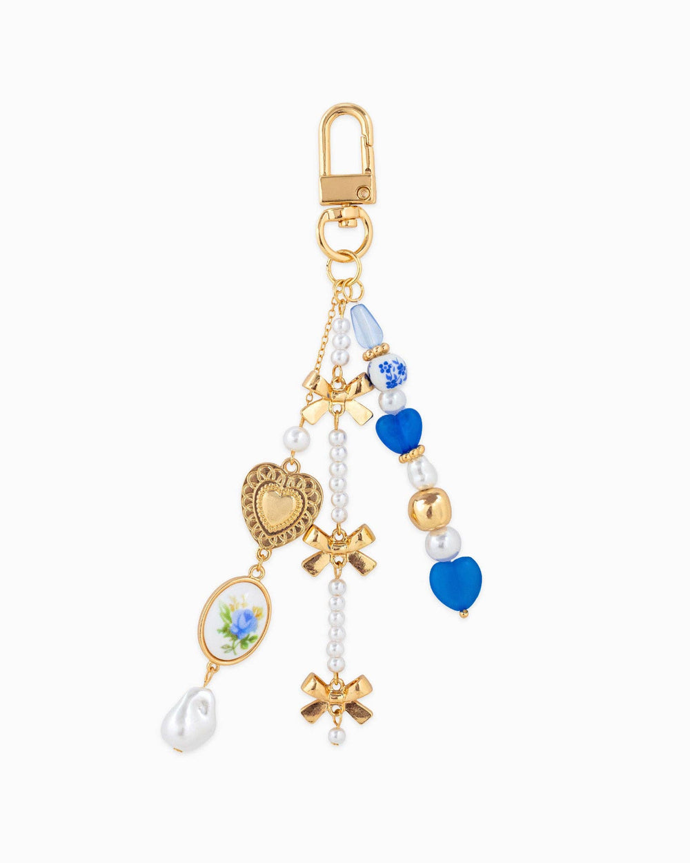 Romantic Ceramic and Bow Charm Bag Charm Sessori