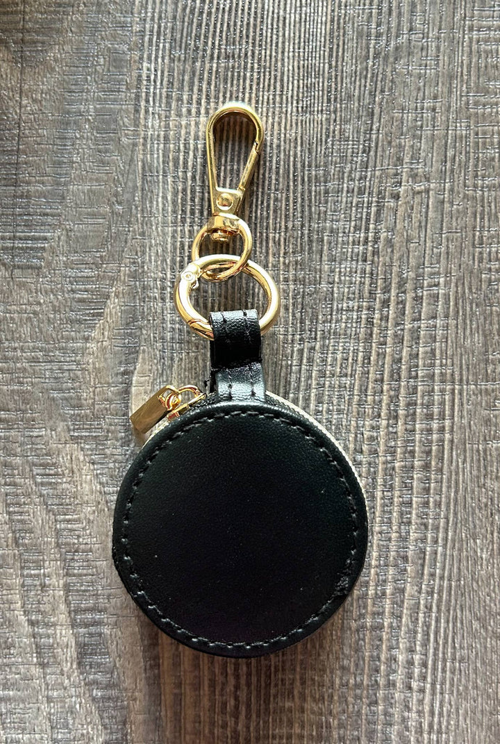 Jewelry Holder Keychain Purse Charm Black or Purple