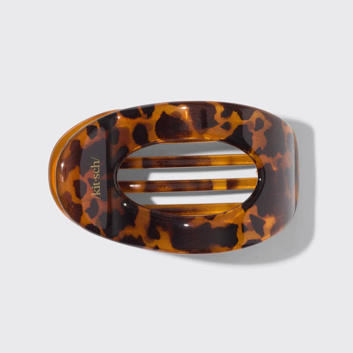 Large flat cloud clip in tortoiseshell pattern, recycled plastic, by KITSCH