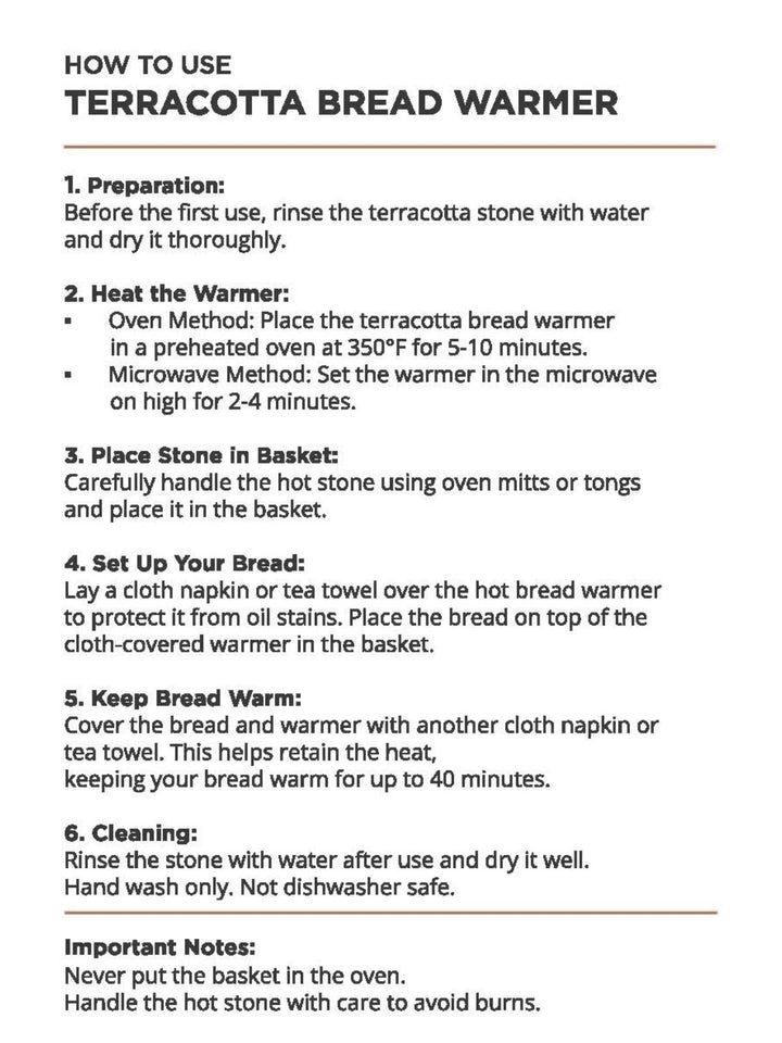 Handmade Bread Warmer & Wicker Basket - Christmas Oval