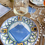 Cotton Cocktail Napkin Roll - Summer Dreaming White "Cheers" Entertaining Essentials