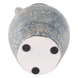 Decorative Vase - Blue/White Terracotta 2-Handle, 9.5 in Sagebrook Home