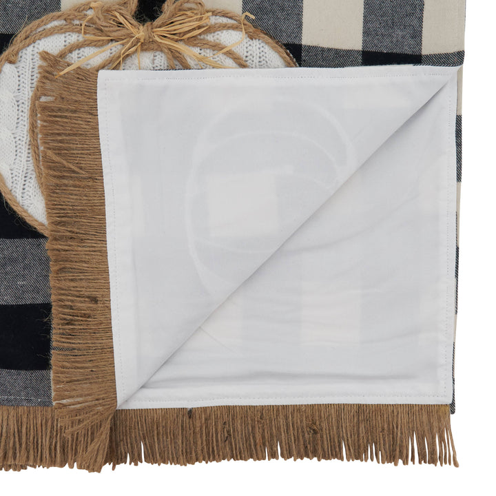 Buffalo Plaid Pumpkin Runner