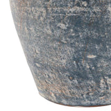 Decorative Vase - Blue/White Terracotta 2-Handle, 9.5 in Sagebrook Home