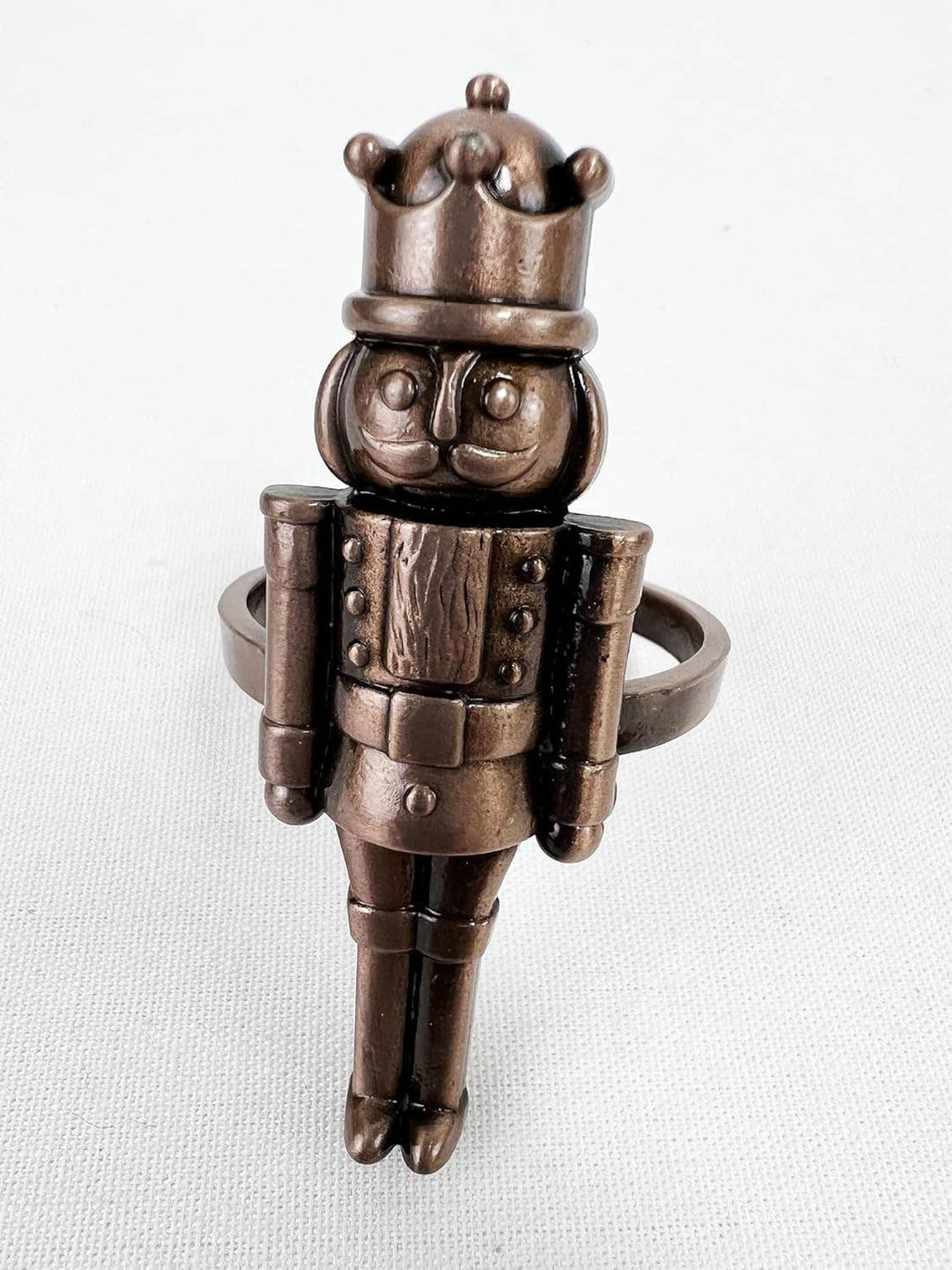 Copper Nutcracker Napkin Rings – Set of 4