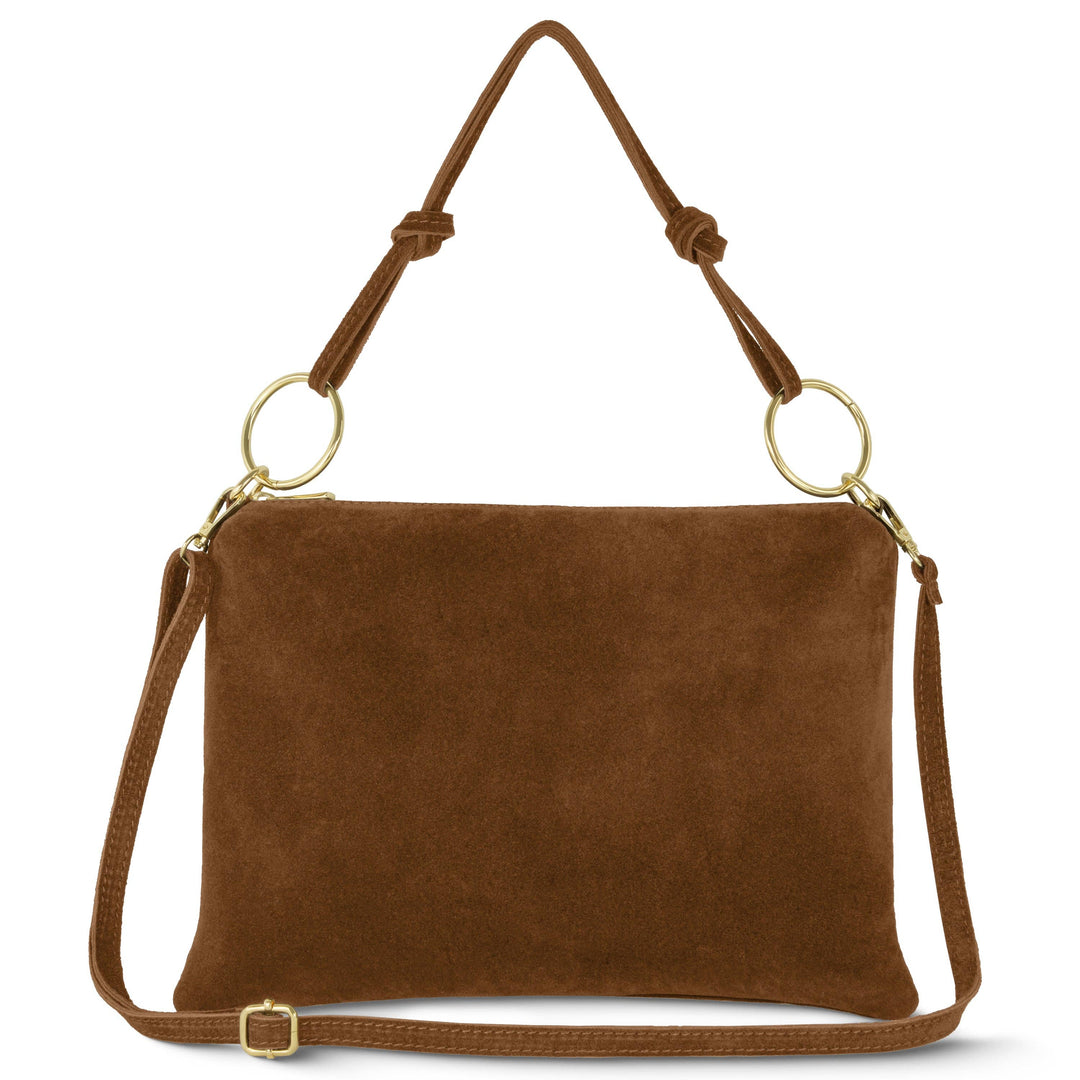 Italian Genuine Suede Shoulder Bag | Modena