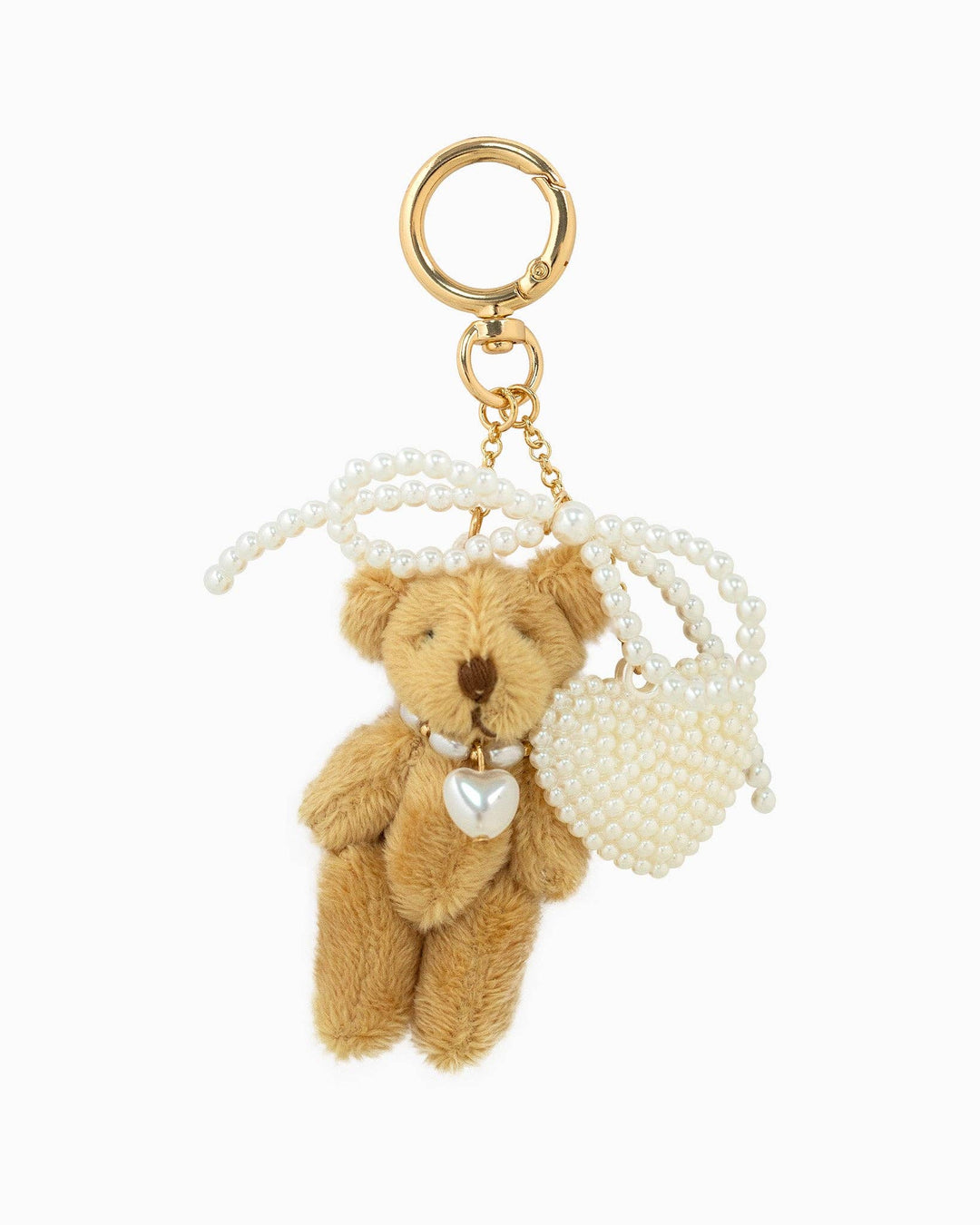 Plush Bear Bow Heart Bag Charm Sessori