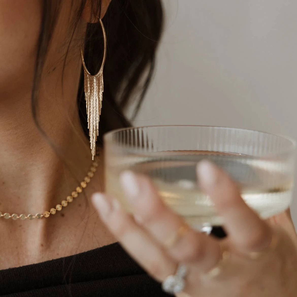 Luxe Sequin Disc Chain Necklace