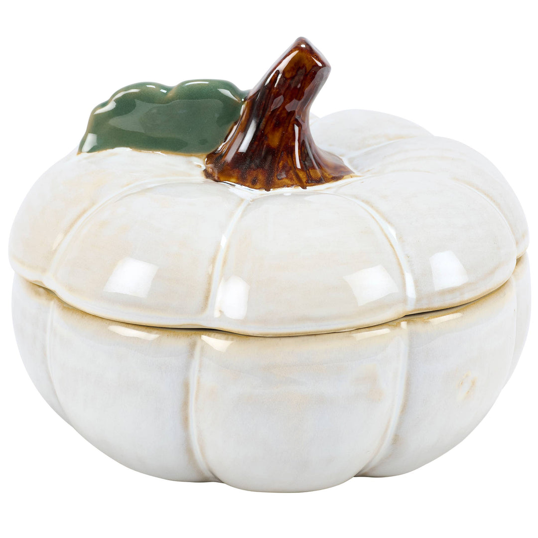 White Pumpkin Cookie Jar