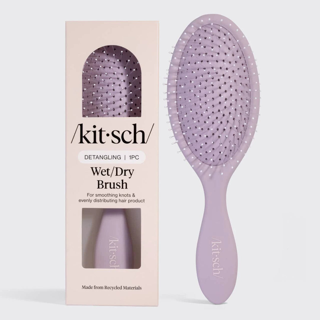Recycled Plastic Wet/Dry Brush- Soft Violet KITSCH