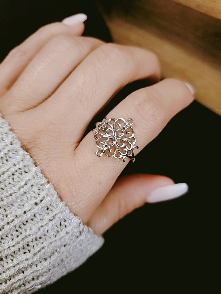 Filigree Sterling Silver Ring