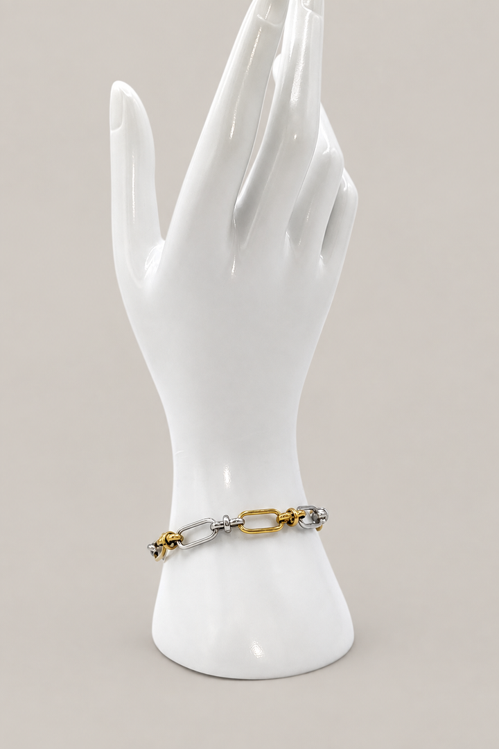 Matin bracelet using the new upright photo with a warm-gray background