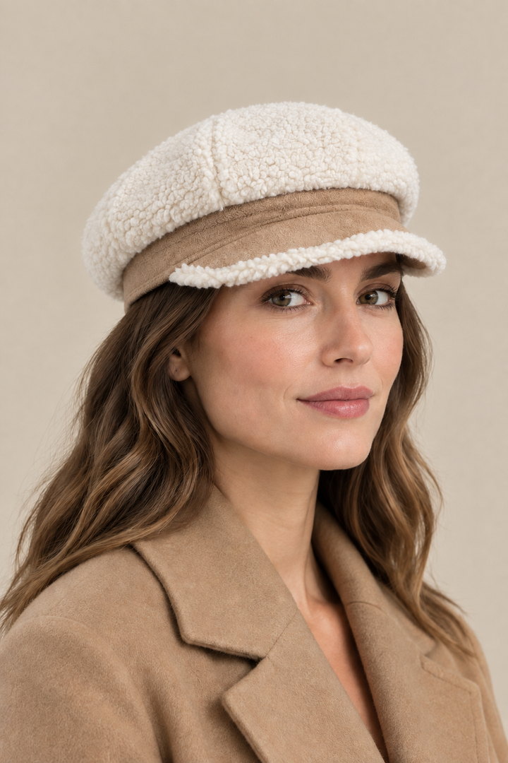 Revised portrait with a lower-profile sherpa hat crown