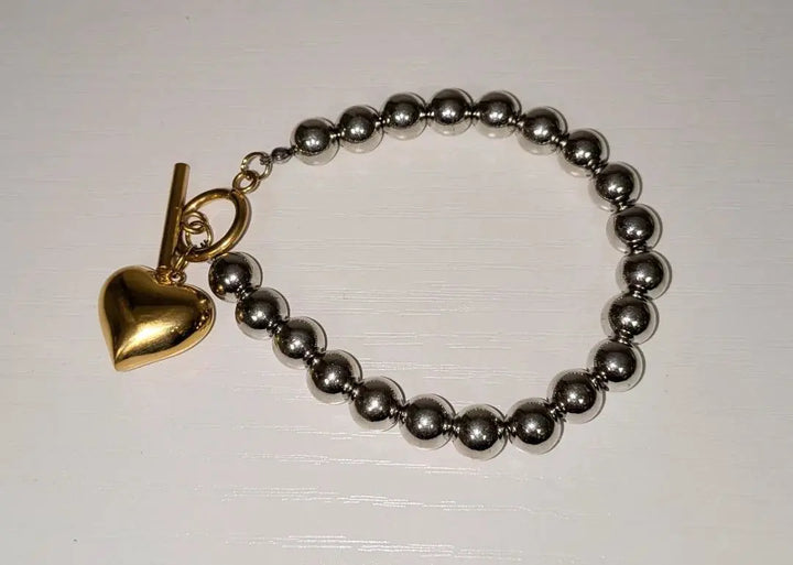 GLAM HEART BRACELET CHANSUTTPEARLS