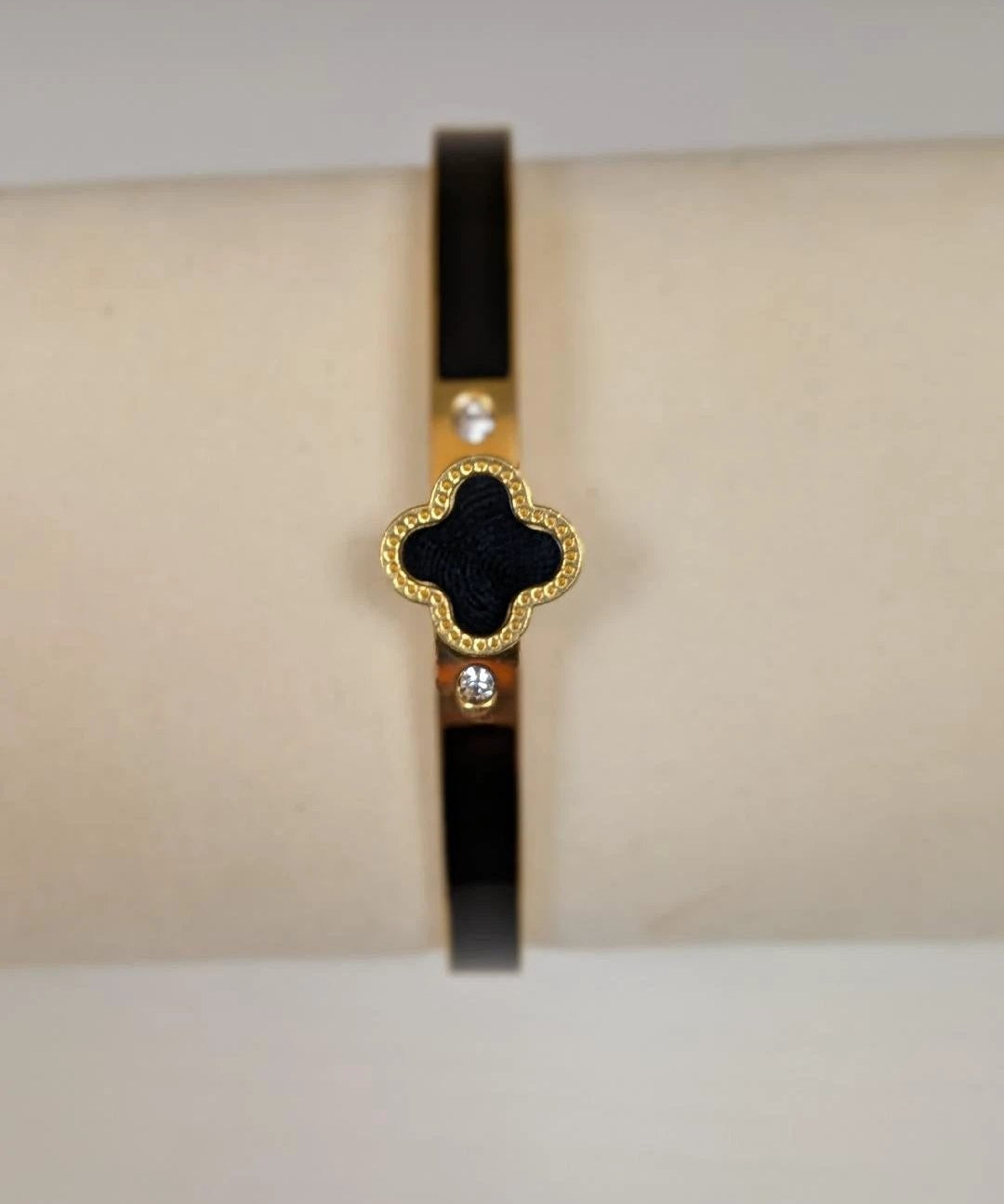 Enamel Clover Bangle Bracelet Embellish Your Life