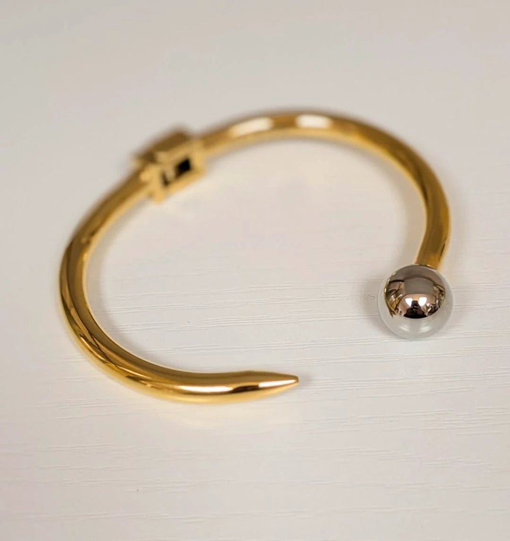 Stevie Nail Cuff-Gold Sahira Jewelry Design