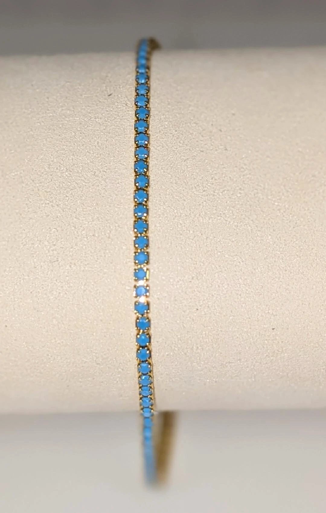 Chloe Tennis Bracelet Turquoise