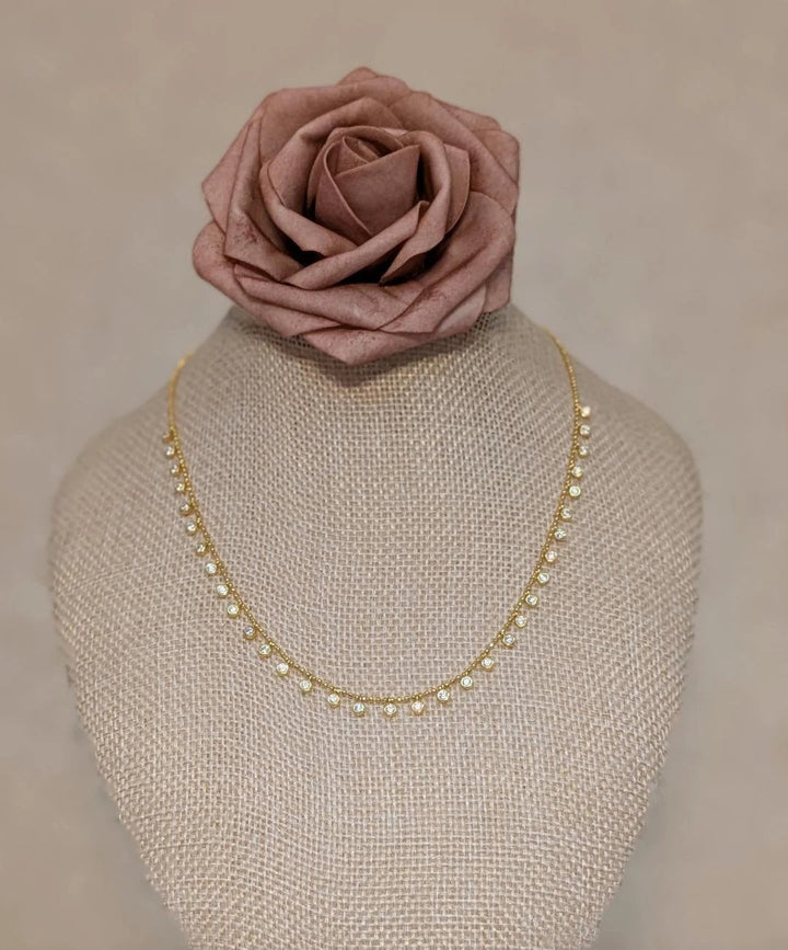 Bezel Tennis Necklace Sahira Jewelry Design