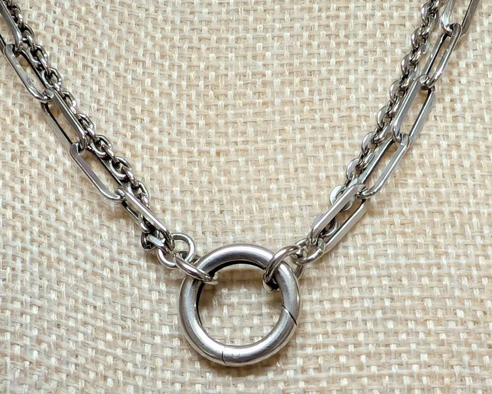 Sterling Silver Charm Chain - Double Heidi J Hale