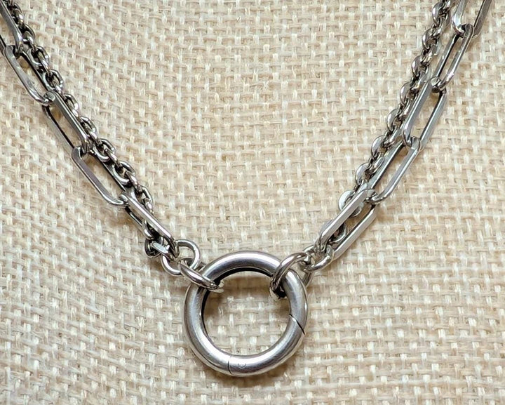 Sterling Silver Charm Chain - Double Heidi J Hale