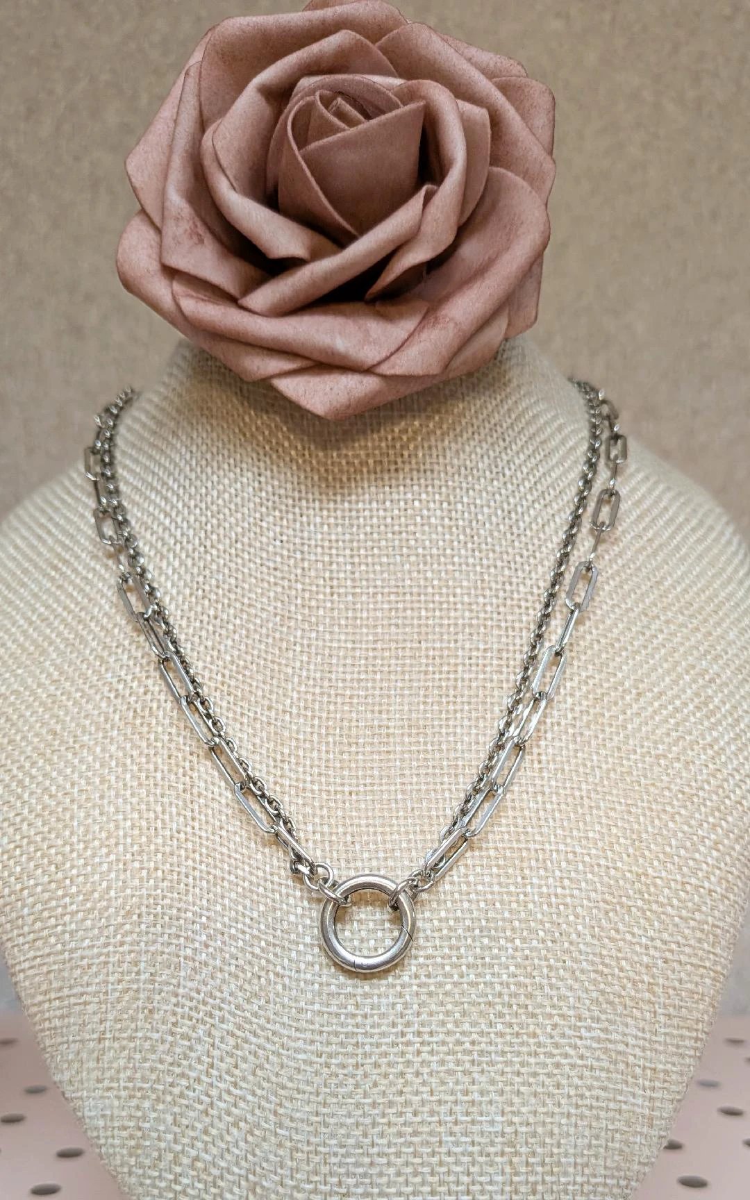 Sterling Silver Charm Chain - Double Heidi J Hale