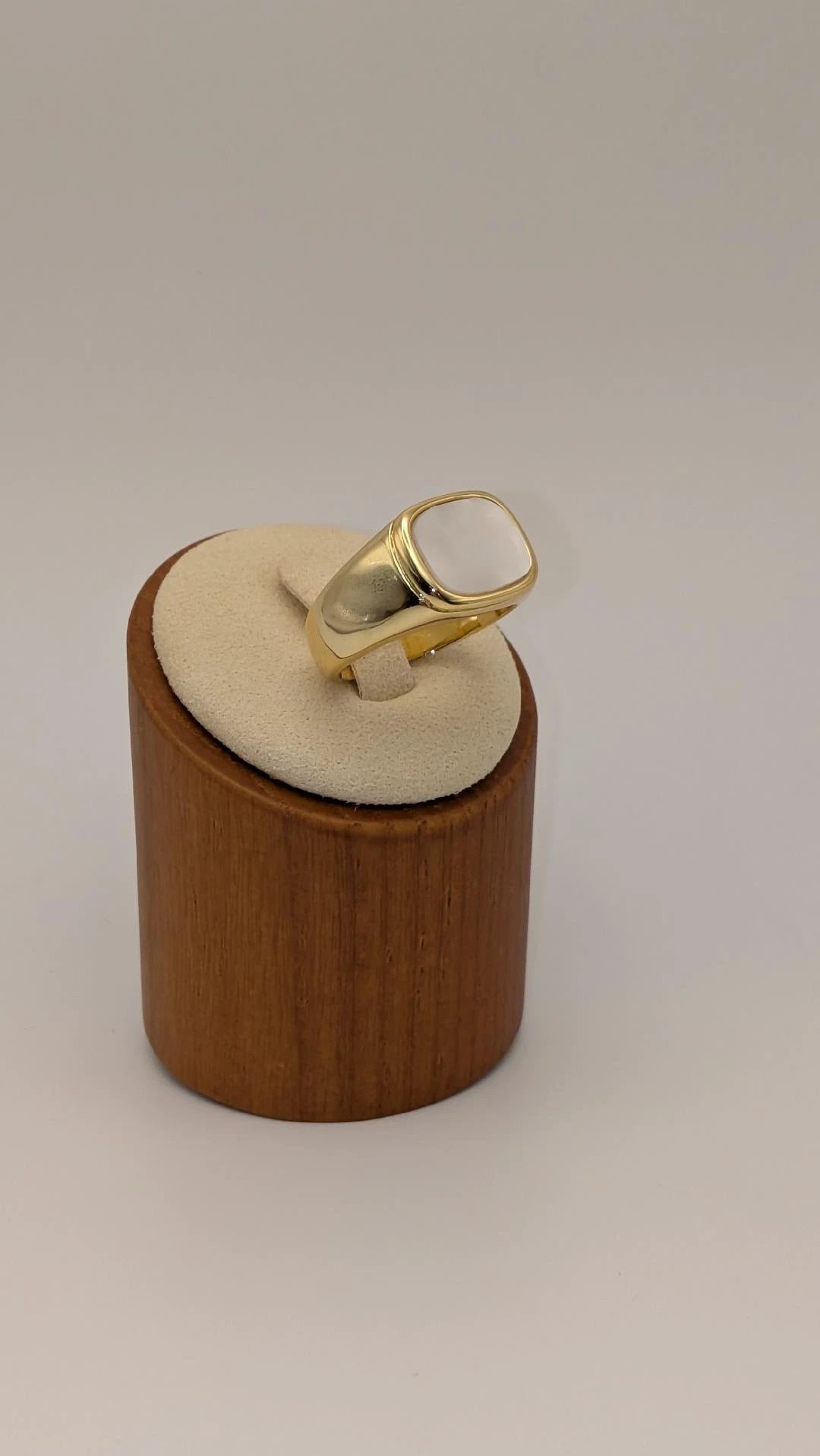 Mother of Pearl Signet Ring Sahira Jewelry Design