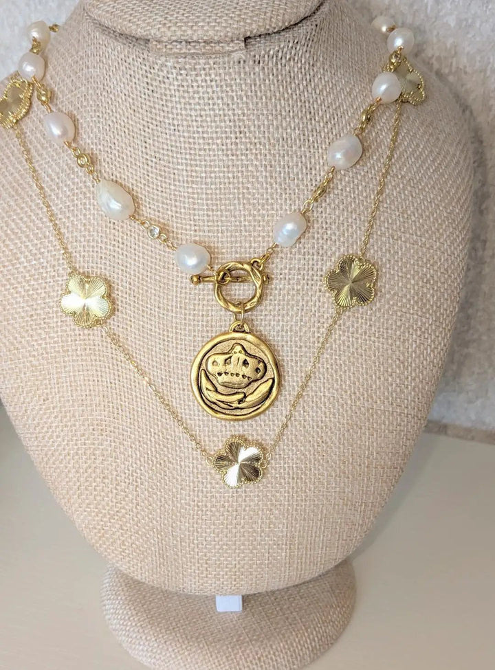 Queen bee pearl necklace VB&amp;CO Designs Handmade Jewelry