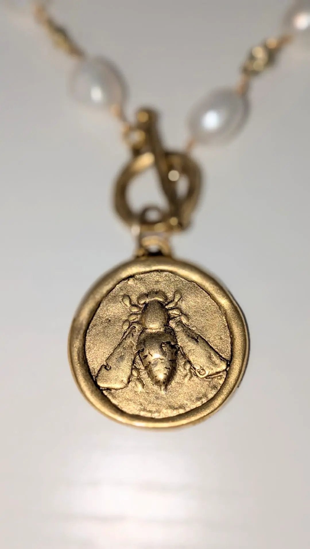 Queen bee pearl necklace VB&amp;CO Designs Handmade Jewelry